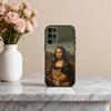 M-Mona-A L-Lisa Pat C-Cat Art Phone Case For Samsung S25,24,23,22,30,21,10,9,Ultra,Plus,Lite,FE,4,5 G Soft Black Case