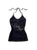 Y2K Sexy American Girl Graphic Vest Top - Women's Short Sleeve Tee