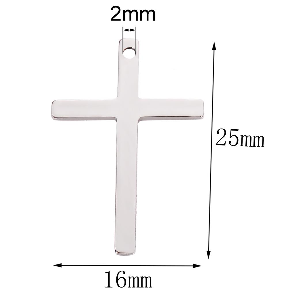 20pcs/lot Stainless Steel Cross Charms Pendants For Jewelry Making Christian Cross Jewelry Making Charms Connector Accessories