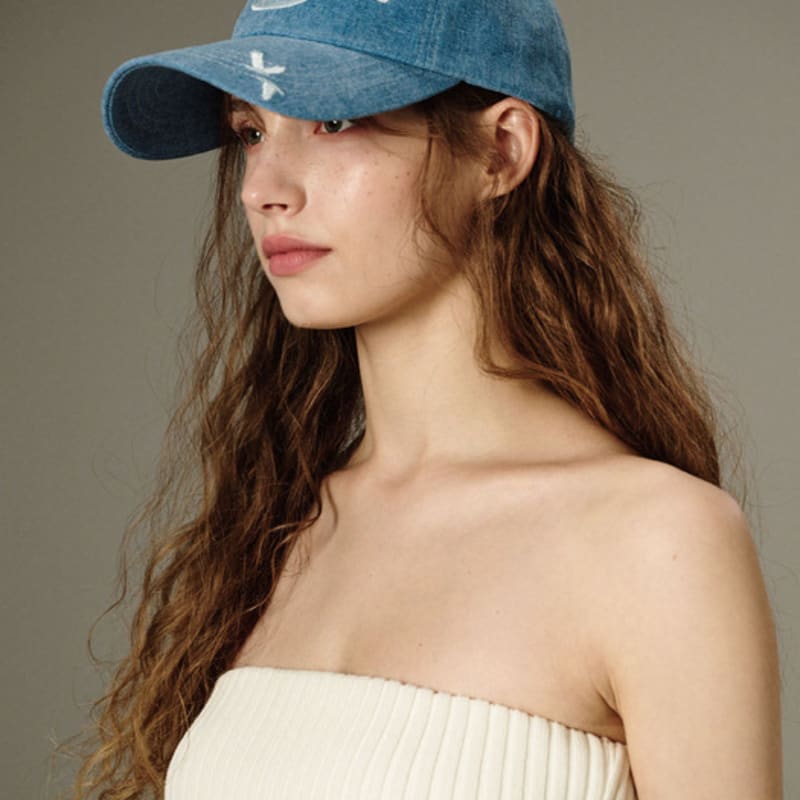 AEGO Freedom Lab Signature logo cap_light denim