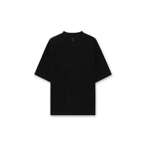 [wooyoungmi] Black Cotton Overfit T-shirt W261TS10718B