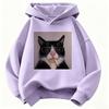 Autumn Spring Fashion Retro Vintage Smoking Cat Children's Sweatshirt Cute Harajuku Hoody for Boys Girls Casual Hoodies
