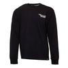 Men's Black Round Neck T-shirt with Winged Logo In Cotton WHEELS AND WAVES