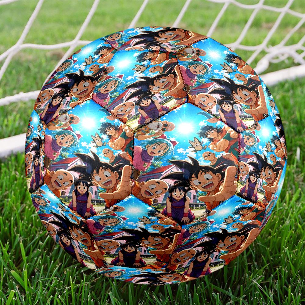 DRAGON BALL Print Size 5 Soccer Ball, Standard Match Football for Sports Game and Team Practice, Ideal Gift for Soccer Fans