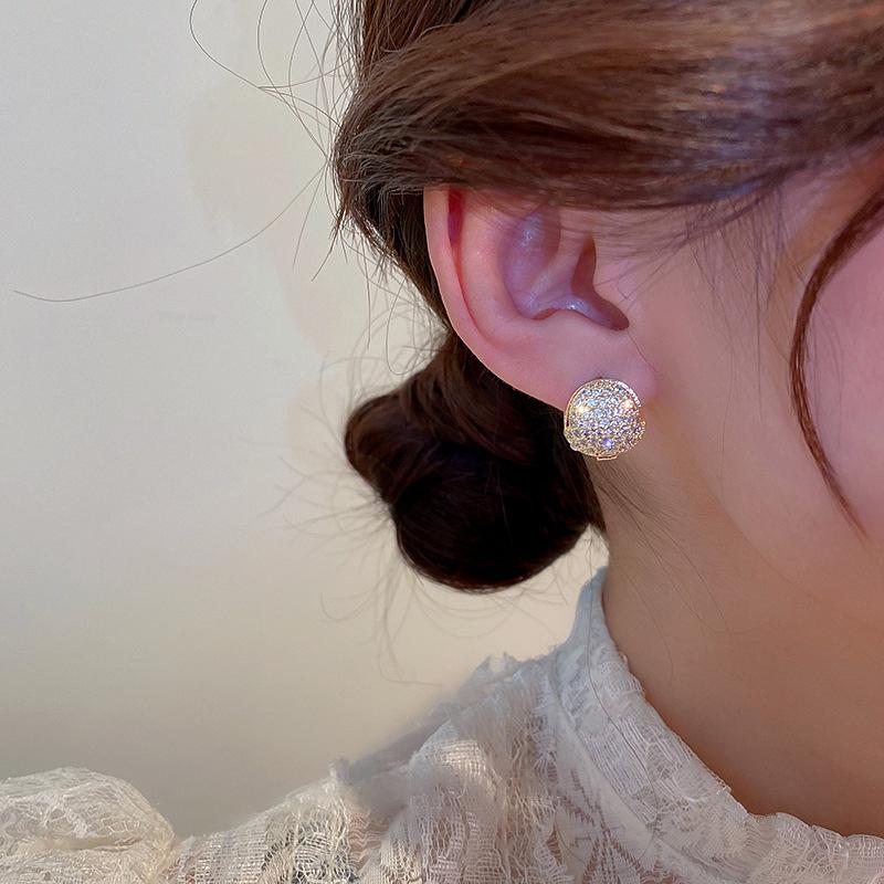 Korea Exquisite Hochwertige Luxus Kugel Ohrstecker Business Bankett Hochzeit Damen Schmuck Ohrringe 2022