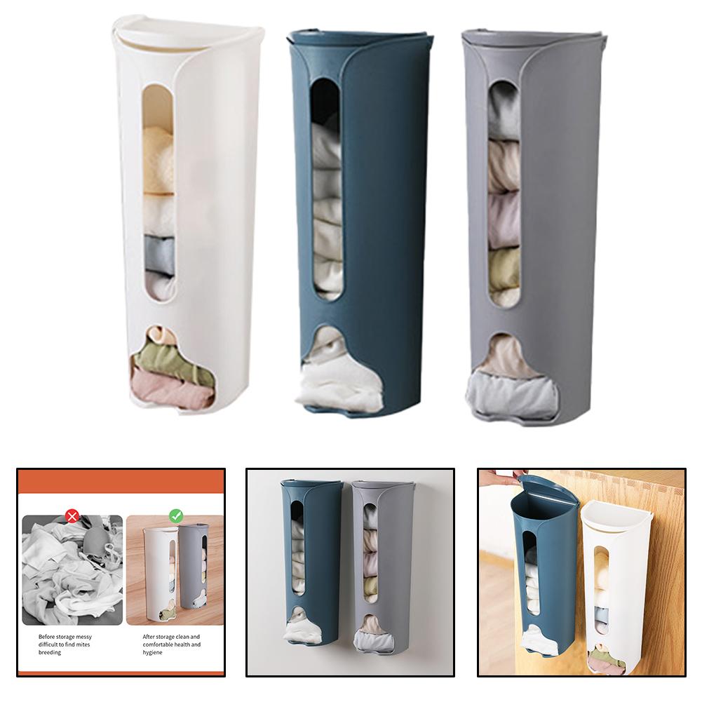 storage box for organizing your underwear and socks in a wall mounted design
