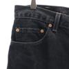 Levi's 00s 505 Yarn-dyed Black Straight denim pants W33 Regular Fit Jeans Men's Used
