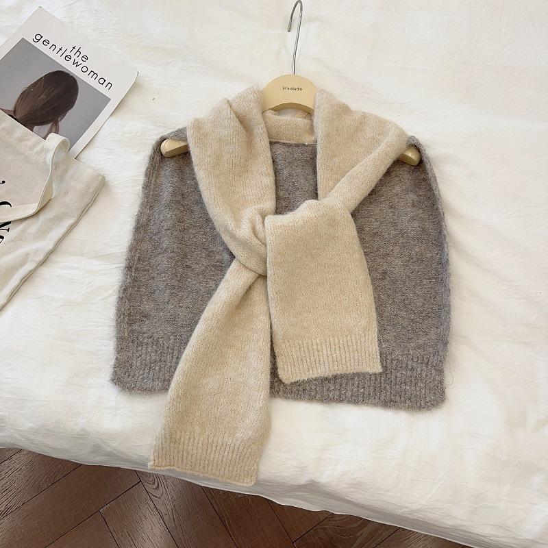 Цветовая гамма: маленькая ароматная верблюжья рисовая вязаная шаль женская уличная кондиционированная комнатная шаль протектор плеча шеи накладной воротник