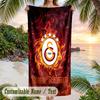 Beach Towel Galatasaray FC Print Custom Name Text Soft Towel for Swimming Pool