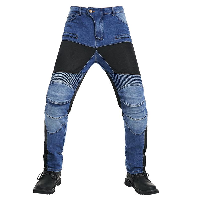 All-Season Motorcycle Riding Jeans with Protective Pads PK-719