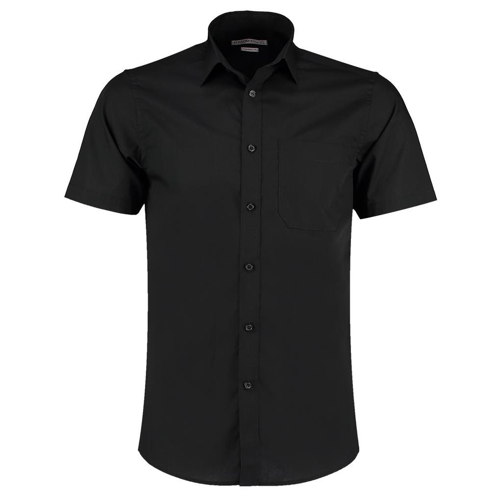 Kustom Kit Mens Poplin Short Sleeve Shirt