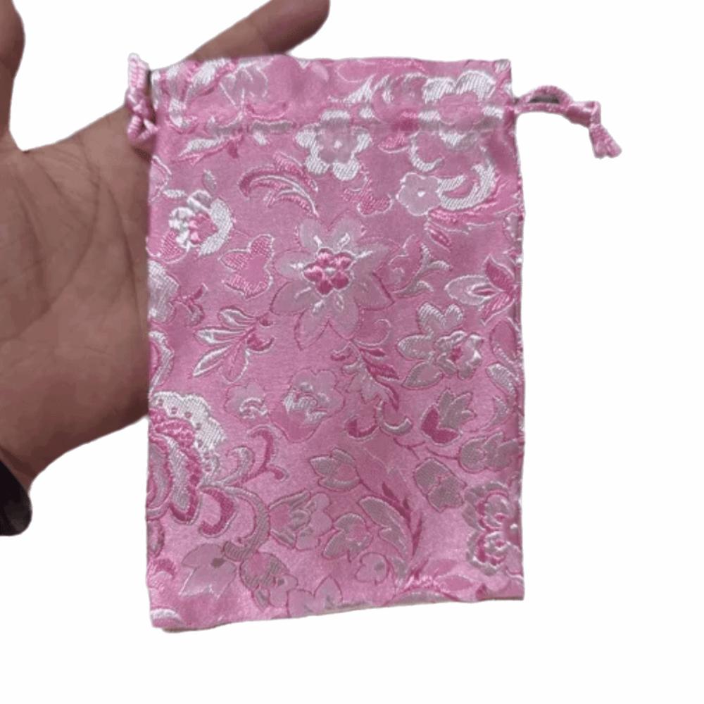 Tie Mini Wedding Drawstring Party Gift Jewelry Packaging Bag Satin Pouch Storage Bag