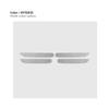 For ZEEKR 001 2024 2025 Car Door Loudspeaker Super Suede Trim Decor Stickers Car Styling Modified Interior Accessories 4eg