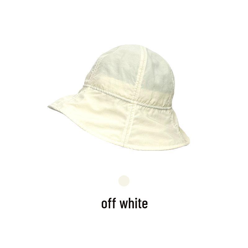 

Wrinkled Drawstring Bucket Hat: 2025 Summer Style, Lightweight, Cool Fabric, Easy to Carry, Sunshade & Sunscreen. M (56-58cm)
