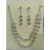 Bridal Necklace and Earrings Set, Crystal Wedding Dress, Banquet Attire, Costume Matching