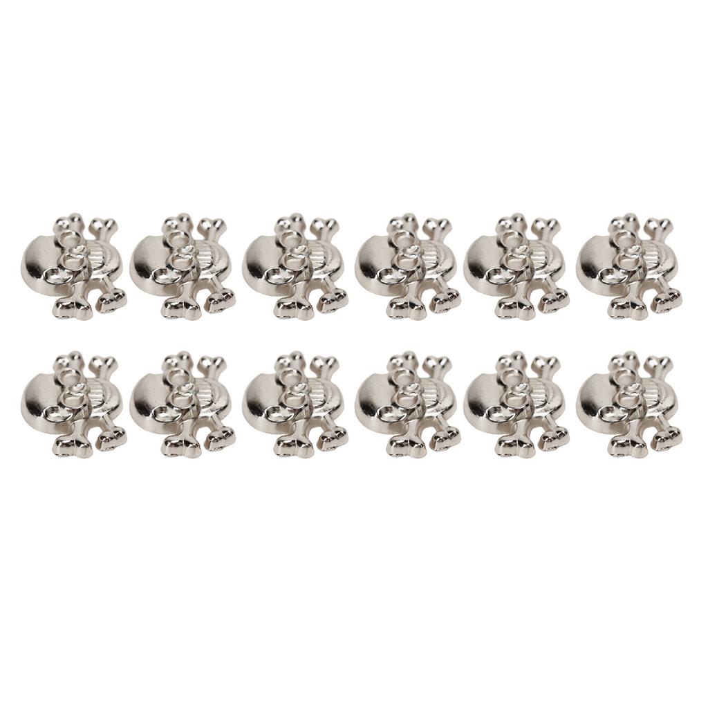 50 Sets Skull Rivets Gothic Style Beautiful Fashionable DIY Rivet Accessories for Making Shoes Belts Silver