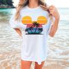 Comfort Colors Mickey Mouse Palm Tree Shirt, Disney Beach Vacation Tee