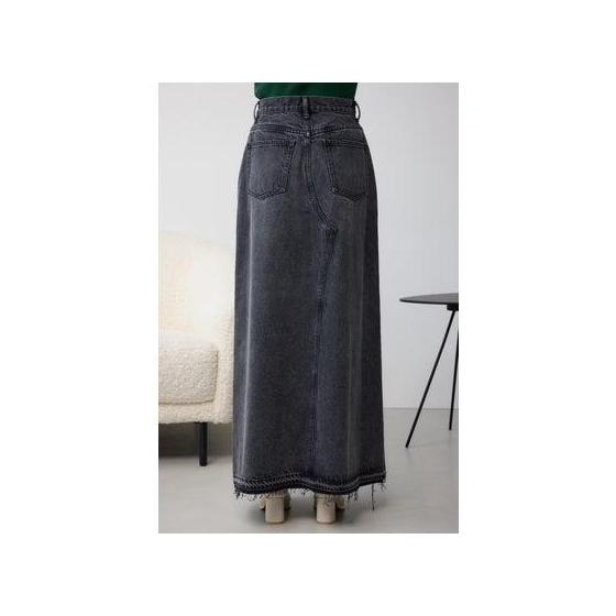 AZUL DENIM Overlap Long Skirt BLU