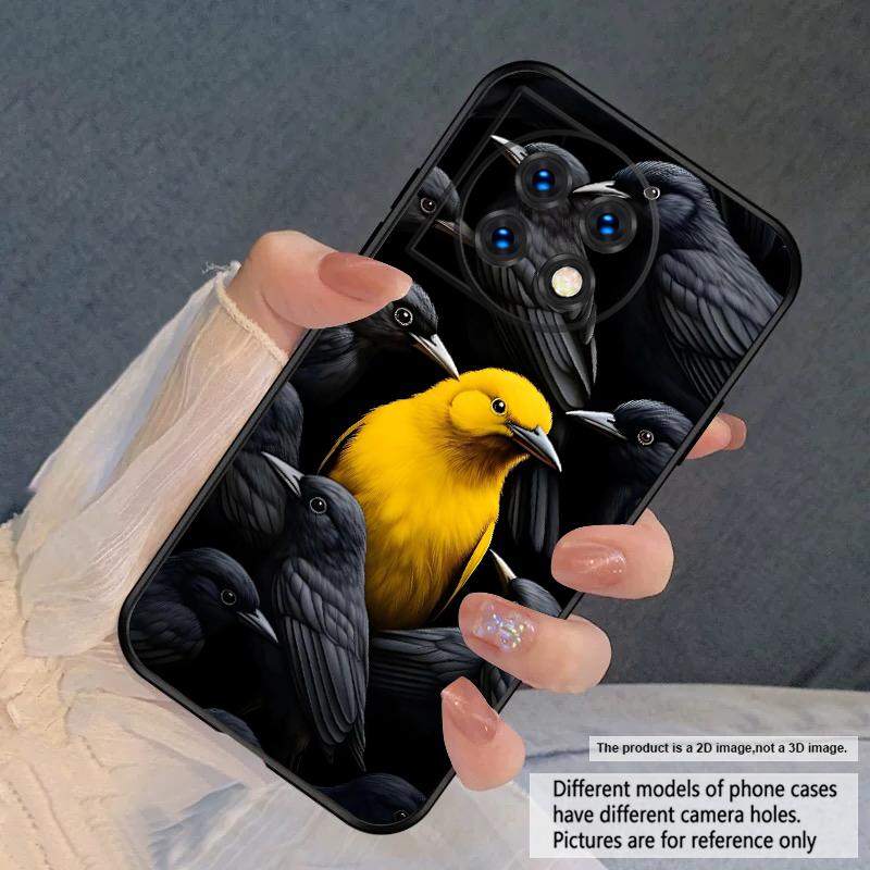 Colored feathers For OnePlus 8 9 11 12 13 10 Pro 9RT 8T 12R Ace 3 5 2V Nord CE 2 4 Lite N20 SE 30 200 silicone soft phone case