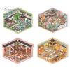 4 Pcs DIY 3D Scene Stickers Cartoon Cat Leisure Life Stickers for Adults Teen Kids Make Your Own Scene Stickers for Stress Relief