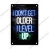 Neon Gamer Poster, Retro Metal Tin Sign 20x30cm