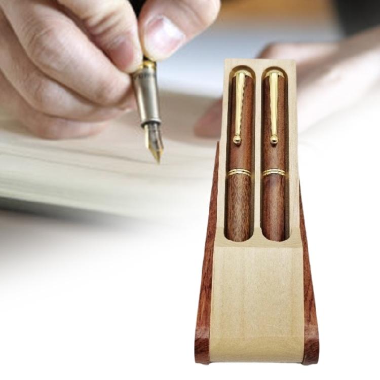 Wood Gel Ink Pen Fountain Pen Set Signature Pen Gel Pen Set Business Pen Writing Pen Office School Supplies