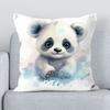 Office Sofa Cushion Cover Cartoon Panda Decorative Pillowcase Fashion Luxury Home Decoration Car Cushion Cover