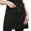 Wasserdichte Unisex-Halbschürze mit Tasche, Kellnerin, Chef-Taillenschürze, resistent, für Restaurant, Café, Schnürung, kurze Schürze