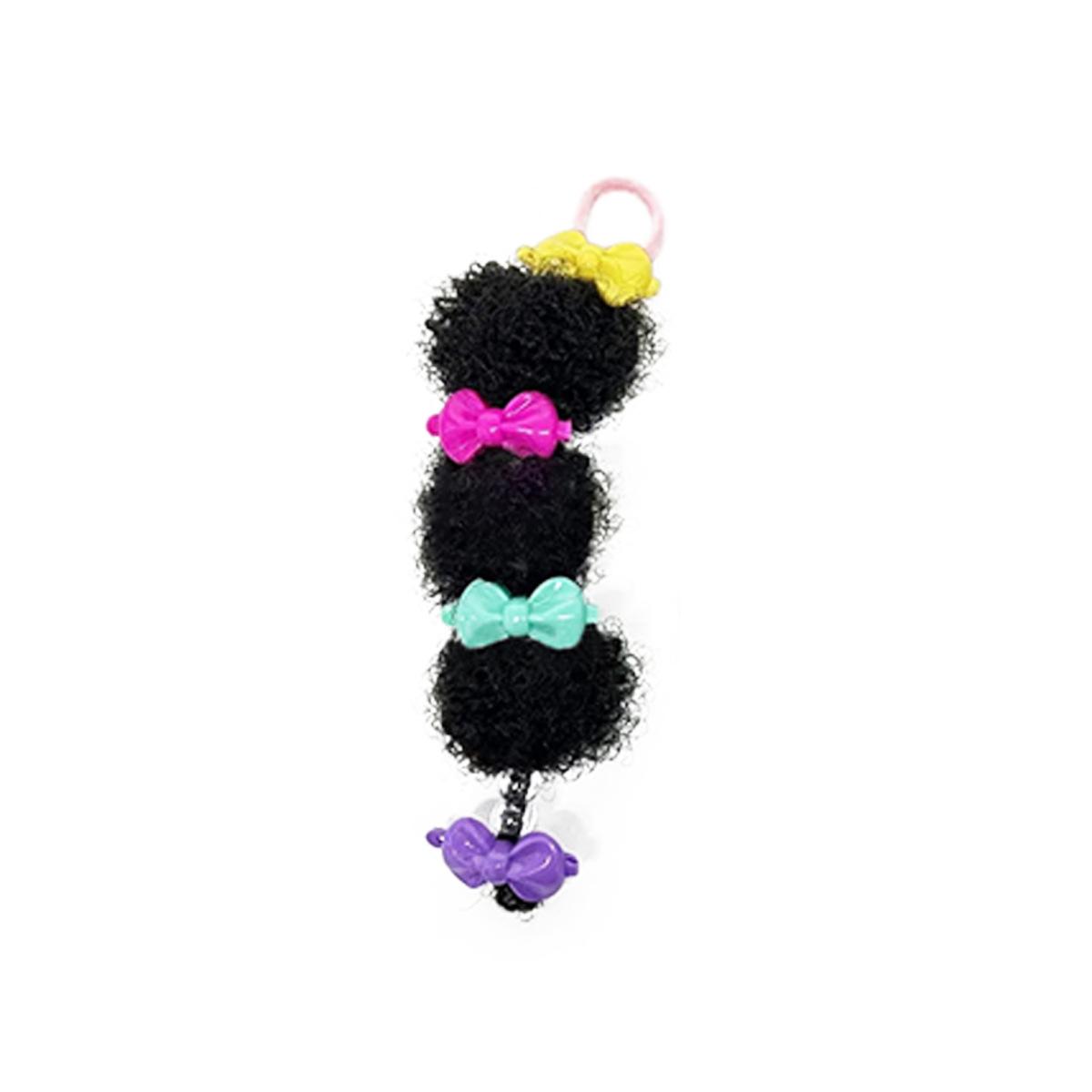 

Kid s Ponytail Afro Puffs Kinky Curly Hair Bun For Kid0 Natural Black Synthetic Hair
