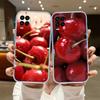 UP21 Kirsche Sommerfrucht Transparente Handyhülle für Motorola Moto Edge 20 30 40 50 S30 Fusion Ultra Pro Neo Lite + G200 G23