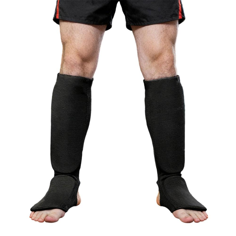 Protège-tibias thaïlandais pour Kickboxing Boxe Entraînement Jambe Cou-de-pied Cheville Protection Rembourrée Équipement de Protection pour Sparring Équipement de Fitness