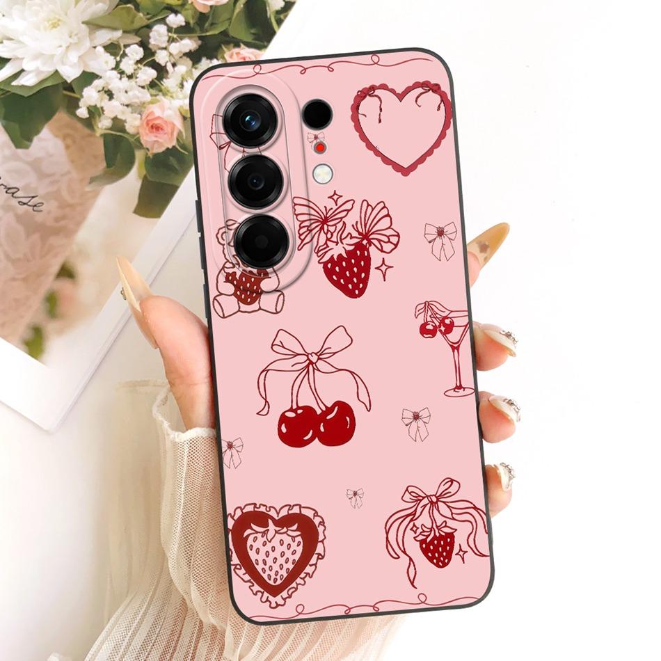 For Tecno Camon 50 4G 2026 Cute Cat Flower Cartoon Phone Case For Tecno Camon50 4G Shockproof Soft Silicone Covers Bumpers