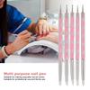 5pcs Nail Art Dotting Pen Dual Ended Nail Painting Pen   Carving Pen with Acrylic Handle