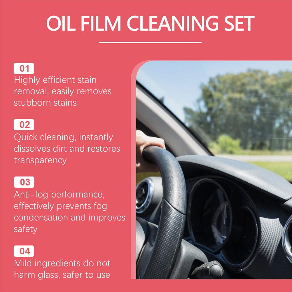 Automotive Oil Film Cleaning Brush Glass Coating For Windshield Water Repellant With Refill Glass Cleaning Wipe Board W4X2