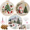 Kit de broderie de Noël fait main 2025 - Instructions en anglais
