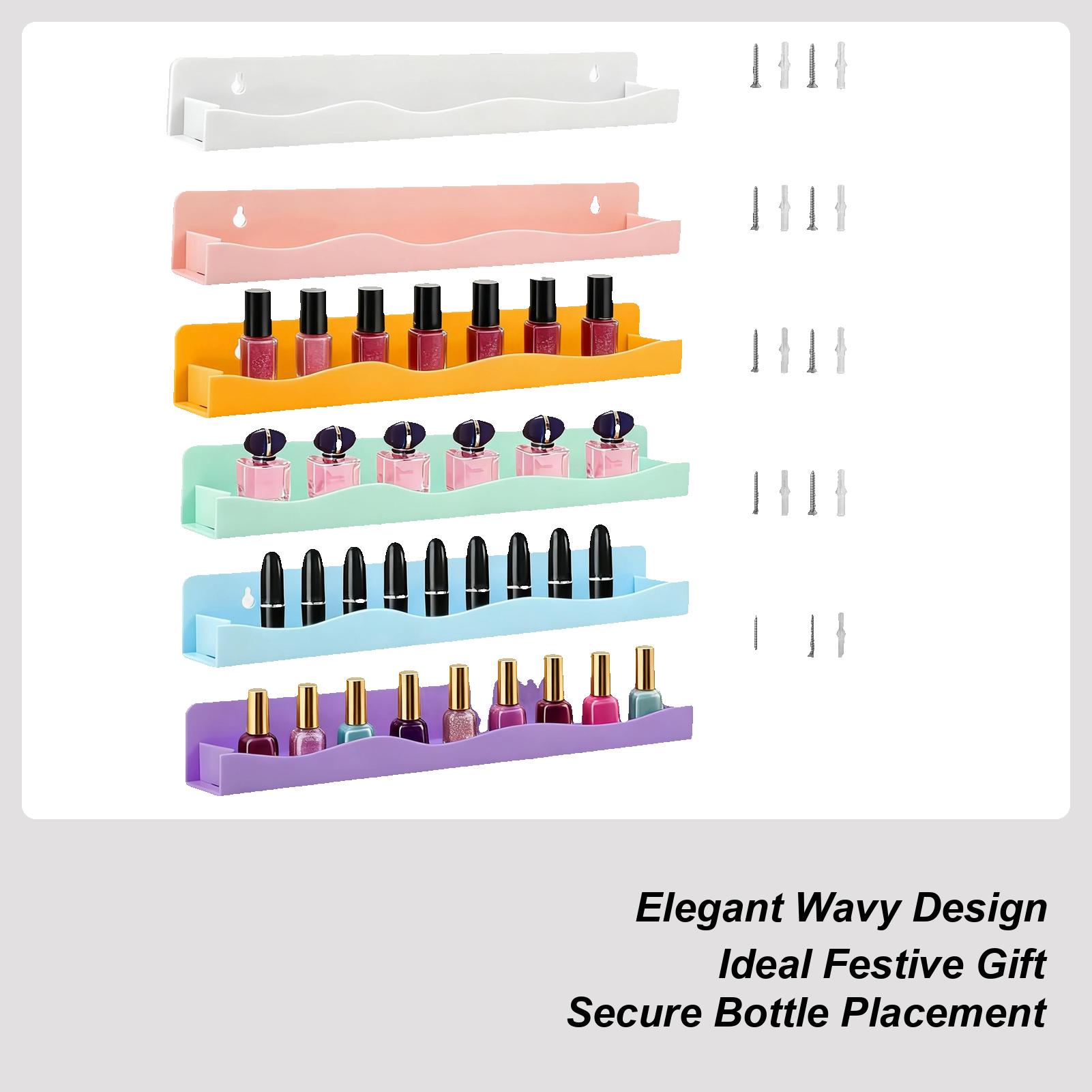 Nail Polish Holder 6-Pieces Acrylic Floating Nail Polish Rack Wall Mounted For Home Bedrooms Nursery Dorm Apartment Hair Salons China Mainland 8590₽