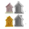 Reusable Silicone Soap Mold Silicone Candle Molds House Shaped Clay Mould Silicone Soap Making Molds Silicone Material
