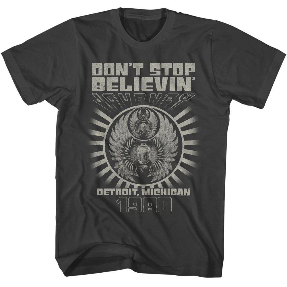 Journey Detroit American Classics Smoke Gray Solid Short Sleeve Children s T-shirt 140