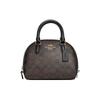 Sydney 20 Classic Monogram Coated Canvas And Leather Shell Bag Women Handbags Black Brown CA591-IMAA8