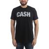 Johnny Cash - Mens Cash Faded T-Shirt, XX-Large, Black