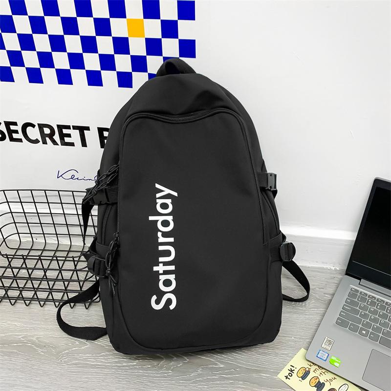 Schoolbag schoolbag female ins Korean version of junior high school student Mori contrasting color backpack college student couple backpack Japanese