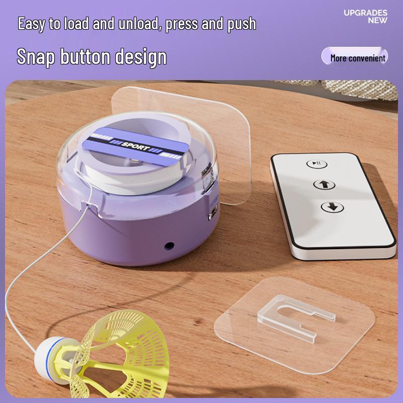 Solo Badminton Trainer: Self-Return Rebound Device with Suction Cup for Spin Practice