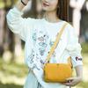 Compact Nylon Crossbody Bag with Zipper Closure Casual Small Shoulder Purse for Daily Travel
