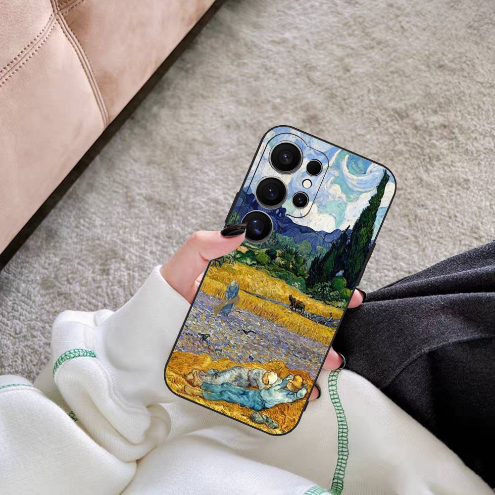 Art Vincent Van Gogh Phone Case For Samsung S 24 fe 25 Ultra plus 20 lite 21 30 22 23 24 22 Ultra 5G Fundas