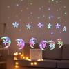 Solar LED Star Curtain Lights for Windows and Courtyard Decor