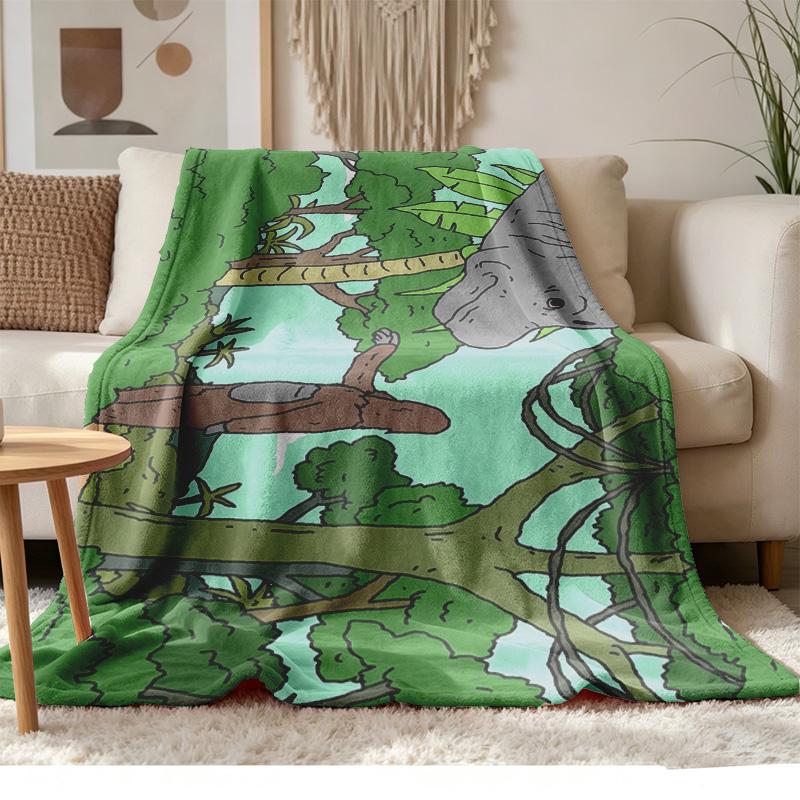 Sassy the Sasquatch Soft and Comfortable Flannel Suitable for Sofas Living Rooms Outdoor Camping Travel and Also Makes a Great Anniversary Gif