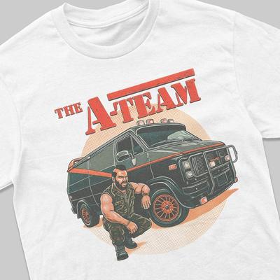 Vintage Retro T-Shirt A-Team Mr T Film Merchandise Geschenk für Männer Filmfans