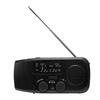 Solar Hand Crank Radio 2000mAh Battery AM FM WB Emergency Weather Radio with LED Flashlight for Outdoor Camping Hiking