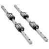 Linear Rail Guide Kit, HGR20, 2PCS 600 mm (23.62 inch) Linear Rails and 1PCS Ball Screw, 4PCS Slide Blocks, with BF12/BK12 End Support, Coupling, and