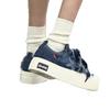 Star denim blue canvas shoes women's 2025 summer and autumn new niche design Korean version of casual sports shoes